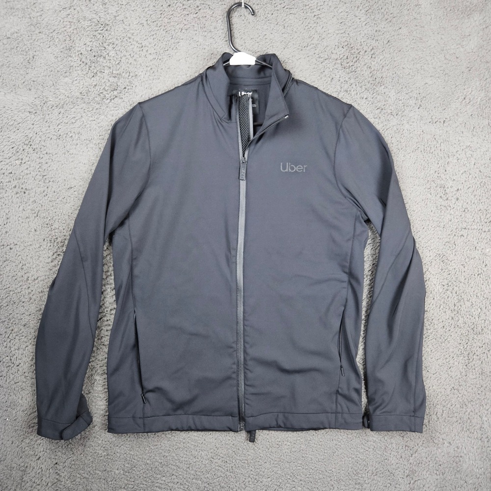Uber Limited Edition Commemorative Full Zip Jacket Mens Medium Black Tech